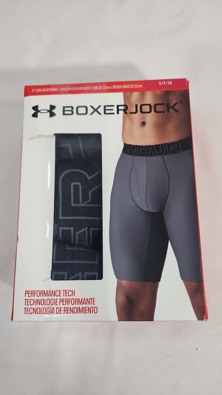 Under Armour Boxerjock 9" Long Boxer Briefs 3-Pack Size Small